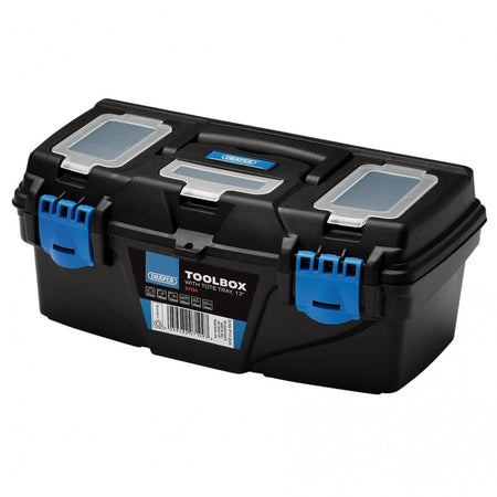 Plastic Toolbox with Tote Tray, 13" : Model No. PT13