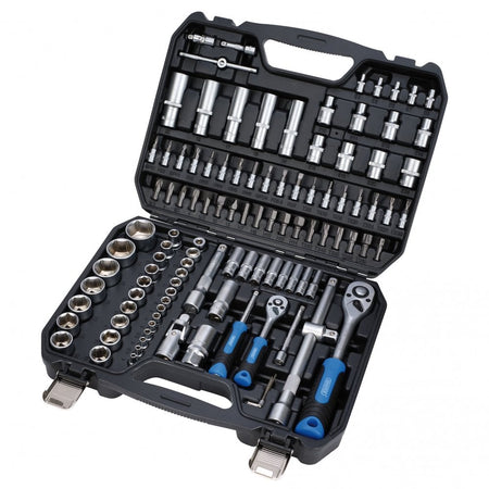 Draper HI-TORQ Metric Socket and Bit Set, 1/4" and 1/2" Sq. Dr. (110 Piece) : Model No. MIXSS110