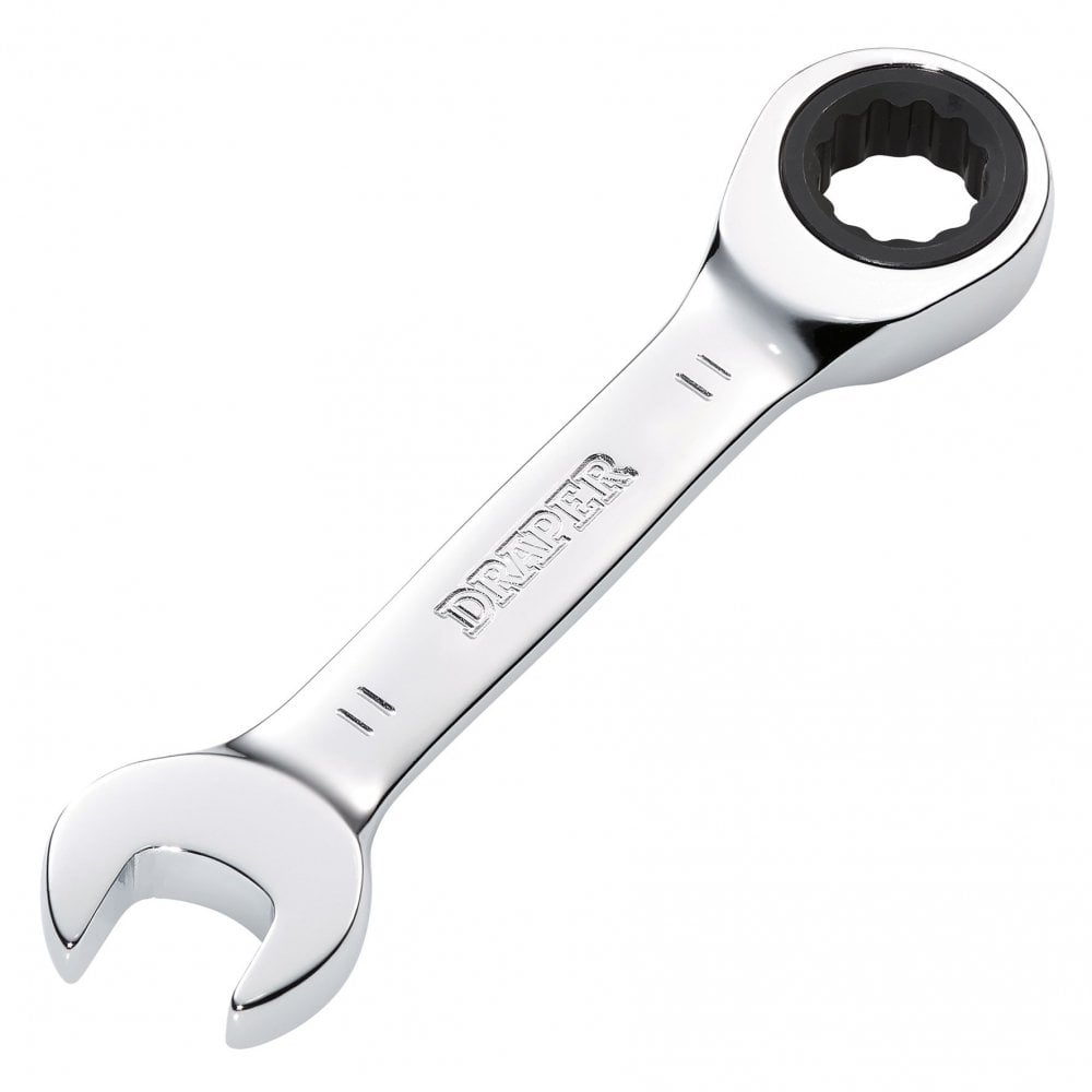 Draper HI-TORQ Metric Stubby Ratchet Combination Spanner, 11mm : Model No. 8230MMS