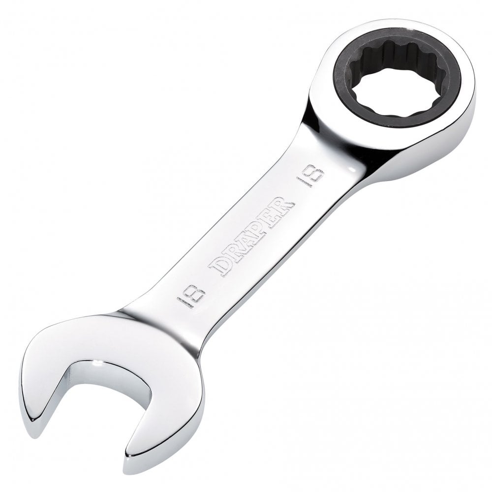 Draper HI-TORQ Metric Stubby Ratchet Combination Spanner, 18mm : Model No. 8230MMS
