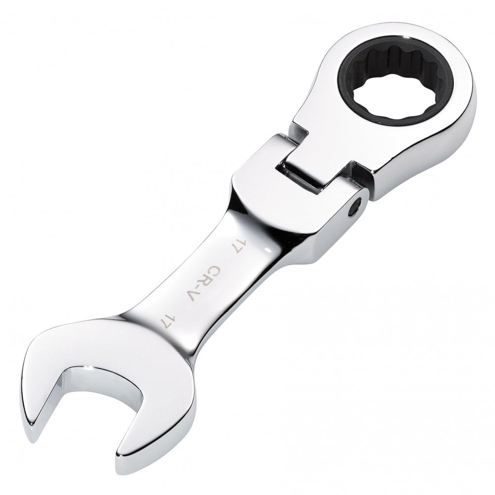 Draper HI-TORQ Metric Stubby Flexible Head Ratchet Combination Spanner, 17mm : Model No. 8230FMMBS