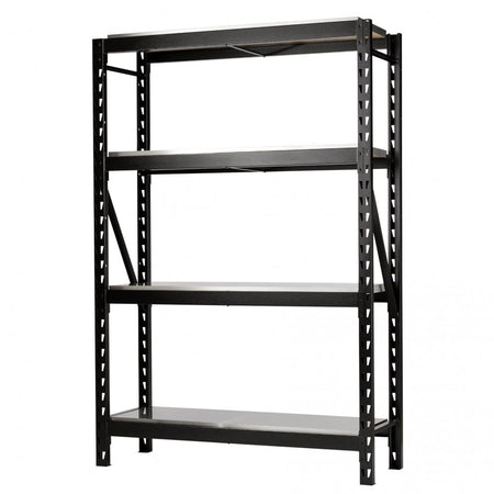 BUNKER 18 Piece Modular 4 Tier Racking with Stainless Steel Shelving, 1500mm : Model No. MS400-54-18PC S
