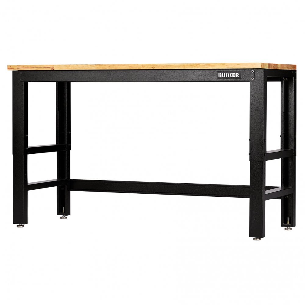BUNKER Workbench with Hardwood Worktop, 1550mm : Model No. B300-WB61W