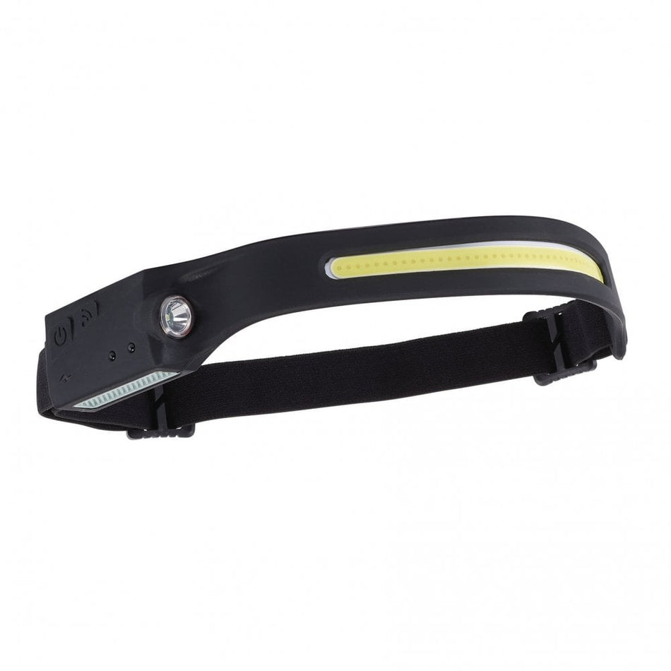 COB LED Rechargeable 2-in-1 Head Torch with Wave Sensor, 3W, USB-C Cable Supplied : Model No. HT-350
