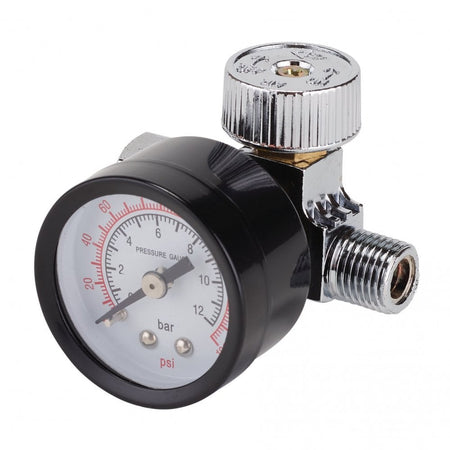 1/4" BSP On-Gun Air Regulator and Gauge, 180psi : Model No. DAT-OARG