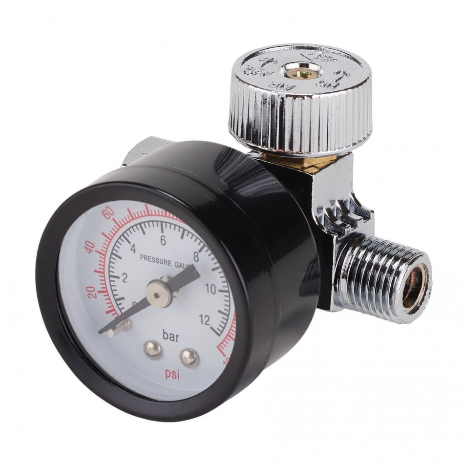 1/4" BSP On-Gun Air Regulator and Gauge, 180psi : Model No. DAT-OARG