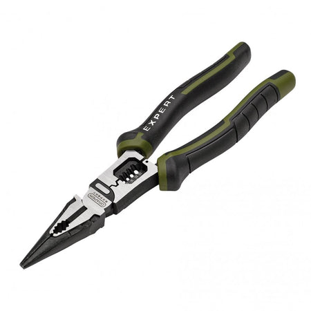 Draper Expert Long Nose Pliers with Wire Stripper, 200mm : Model No. PL-EX/LPWS-200