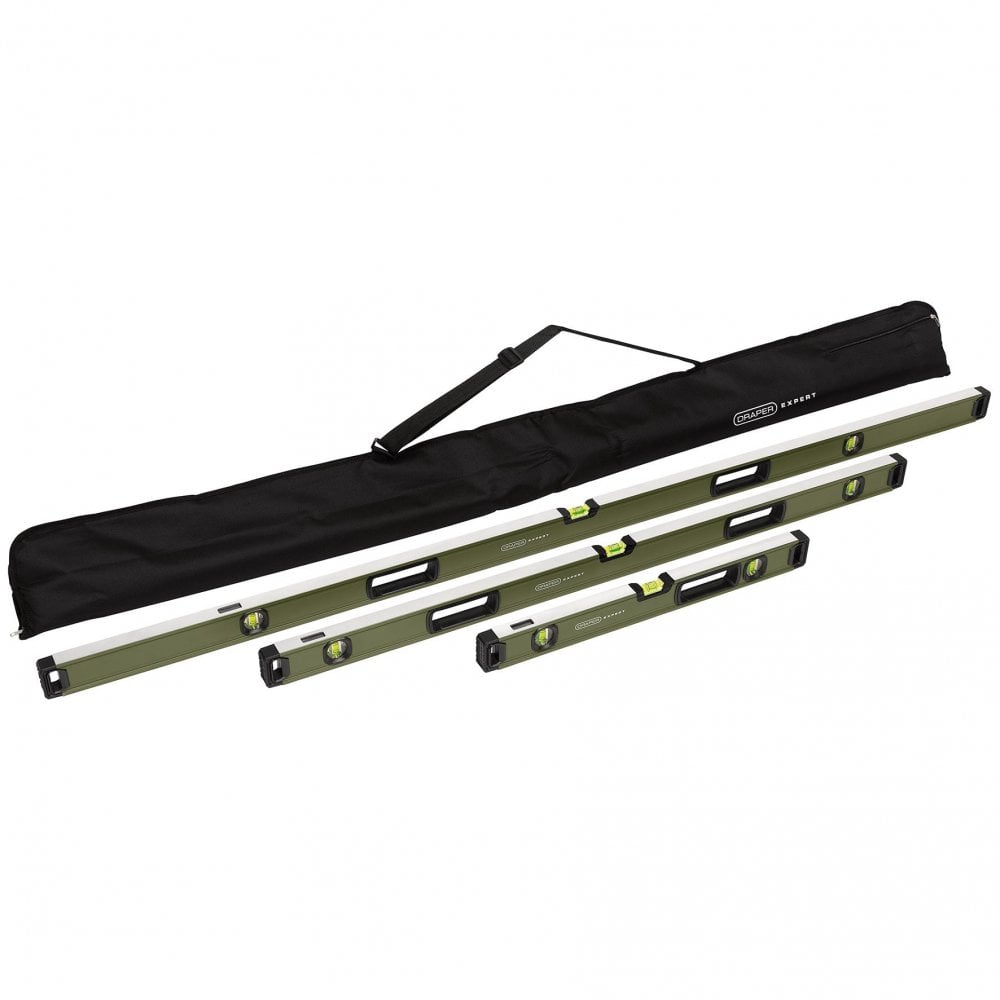Draper Expert Box Spirit Level with Handle Set (3 Piece) : Model No. EBSLS1H