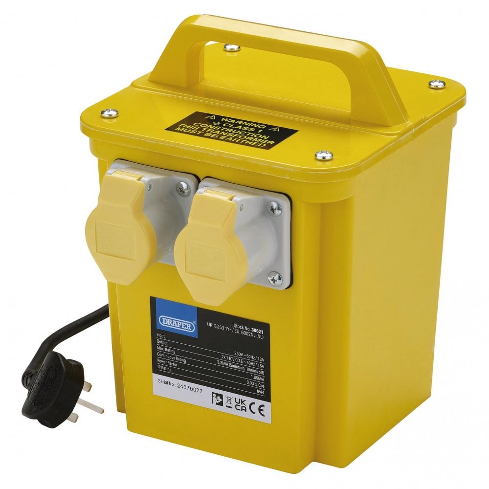 110V Portable Transformer, 3.3kVA : Model No. DPT3300A