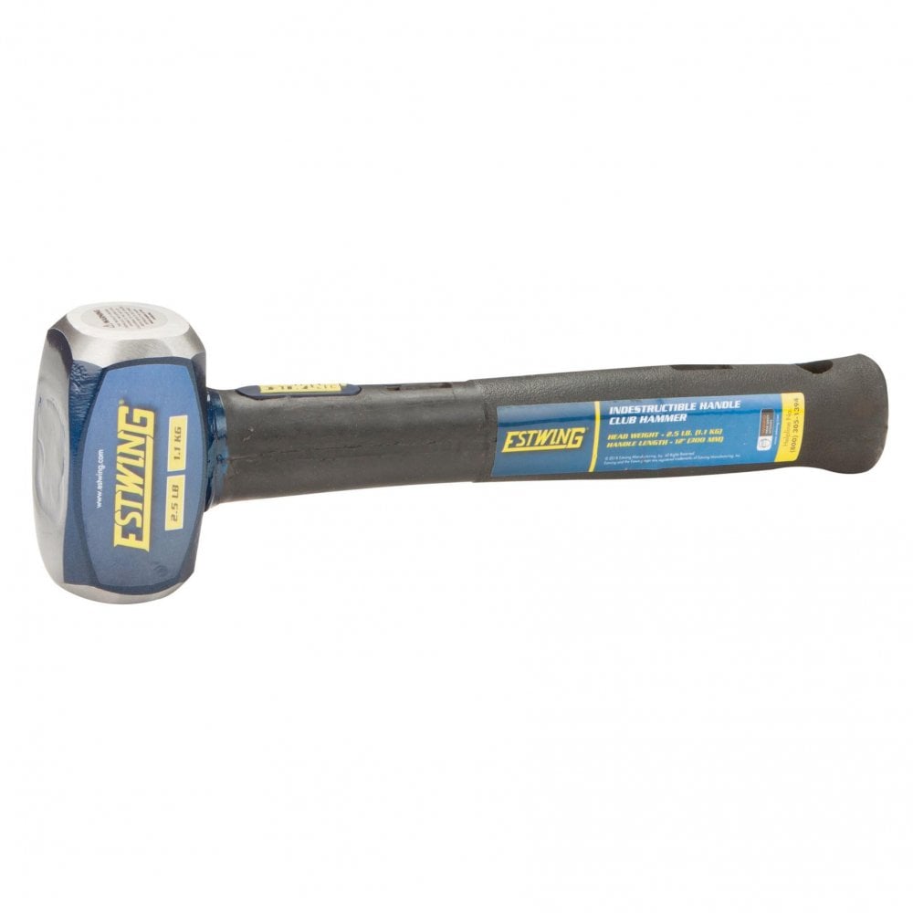 Estwing ECH-212X Indestructible Shaft Club Hammer, 1.1kg/2.5lb, 300mm : Model No. ECH-212X