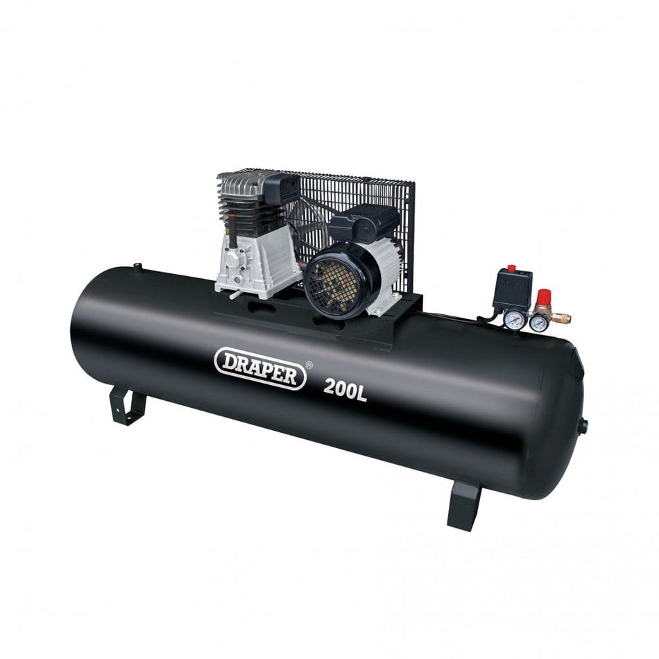 200L Belt-Driven Air Compressor without wheels, 2.2kW/3hp : Model No. DA200/369S