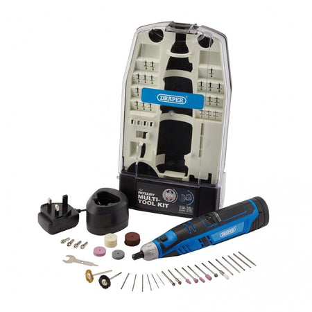 12V Rotary Multi-Tool Kit, 1 x 1.5Ah Battery, 1 x Fast Charger (50 Piece) : Model No. CMG12VD