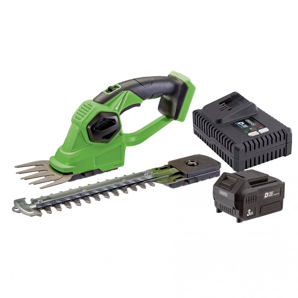D20 20V 2-in-1 Grass and Hedge Trimmer with Battery and Fast Charger : Model No. D20/PTK GST