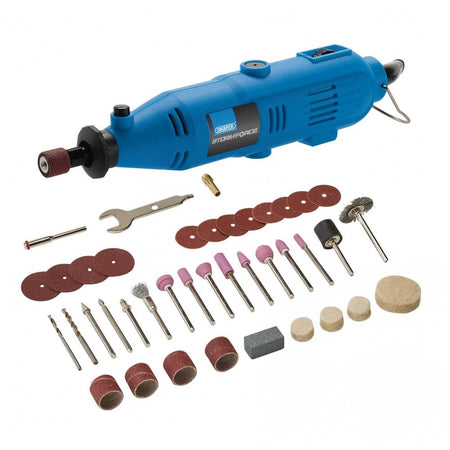 Draper Storm Force 230V Rotary Multi-Tool Kit, 135W (40 Piece) : Model No. MT135SF40