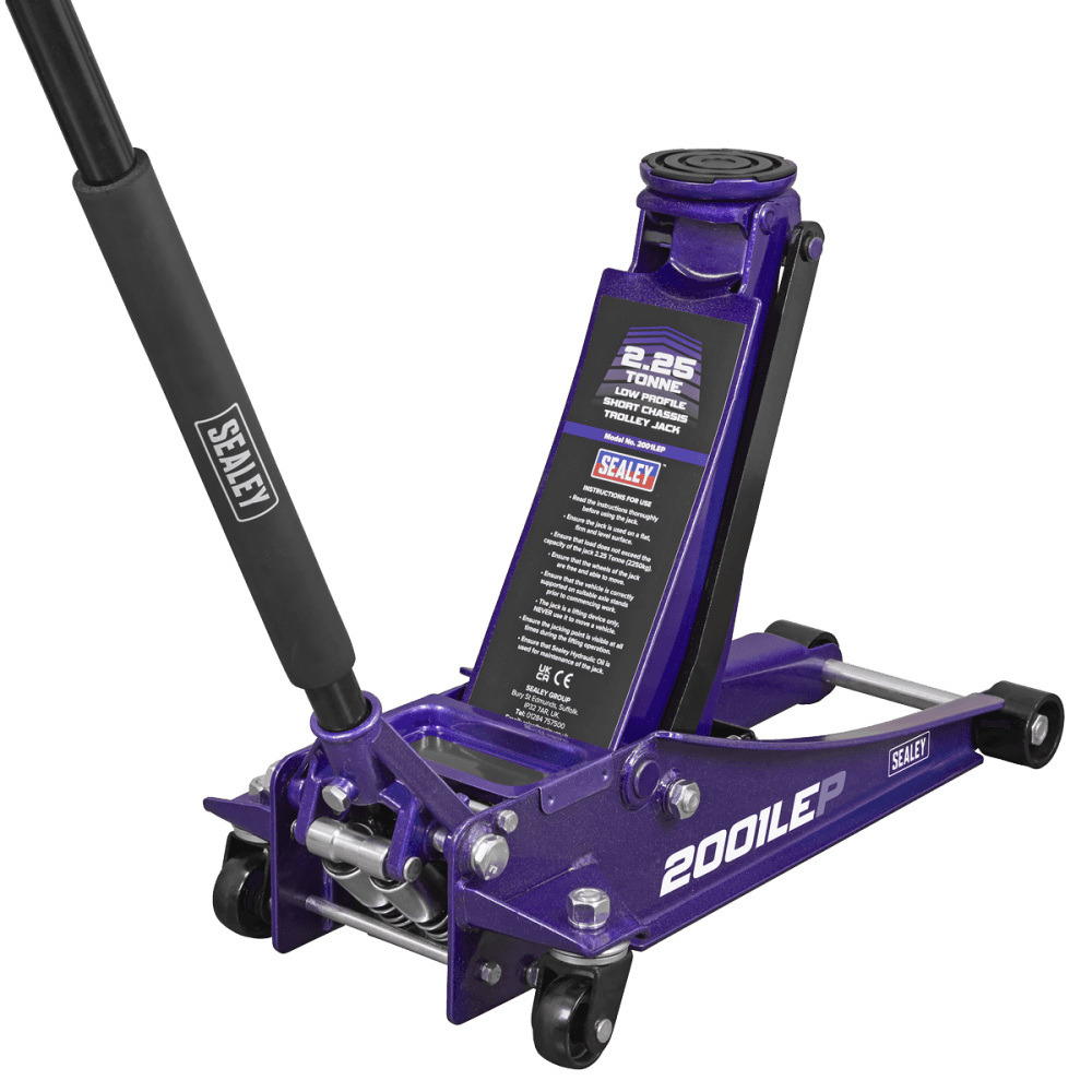 Low Profile Trolley Jack with Rocket Lift 2.25 Tonne - Purple Model No- 2001LEP