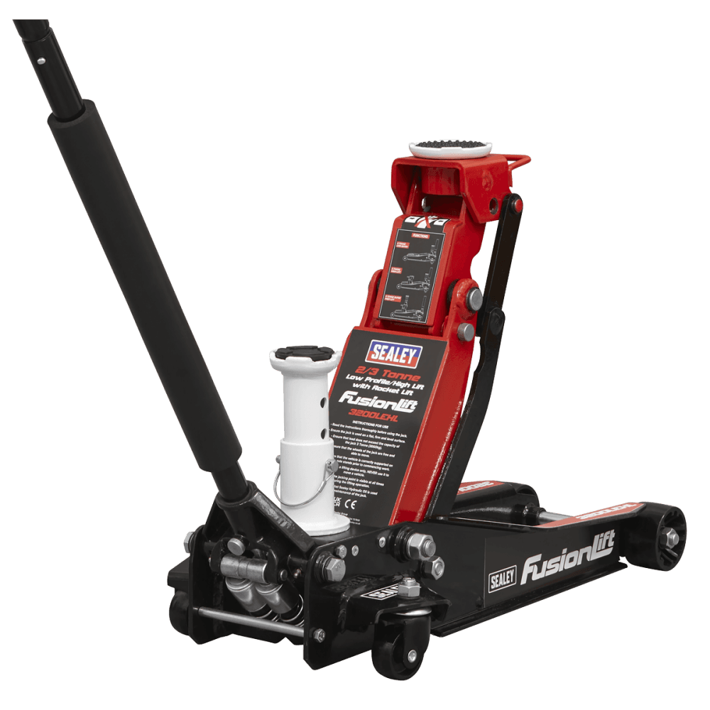 Low Profile High Lift Trolley Jack with Rocket Lift 2/3 Tonne Model No- 3200LEHL