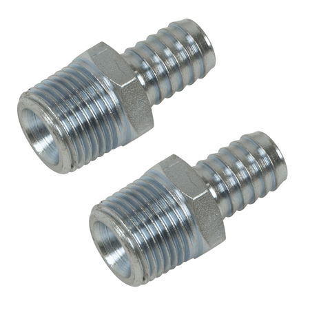 PCL Screwed Tailpiece Male 1/2"BSPT - 1/2" Hose - Pack of 2 : Model No- AC99