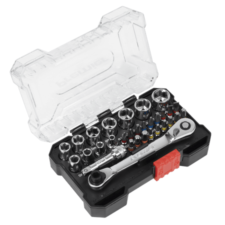 Premier Socket & Colour-Coded Bit Set 1/4"Sq Drive 31pc : Model No- AK2111