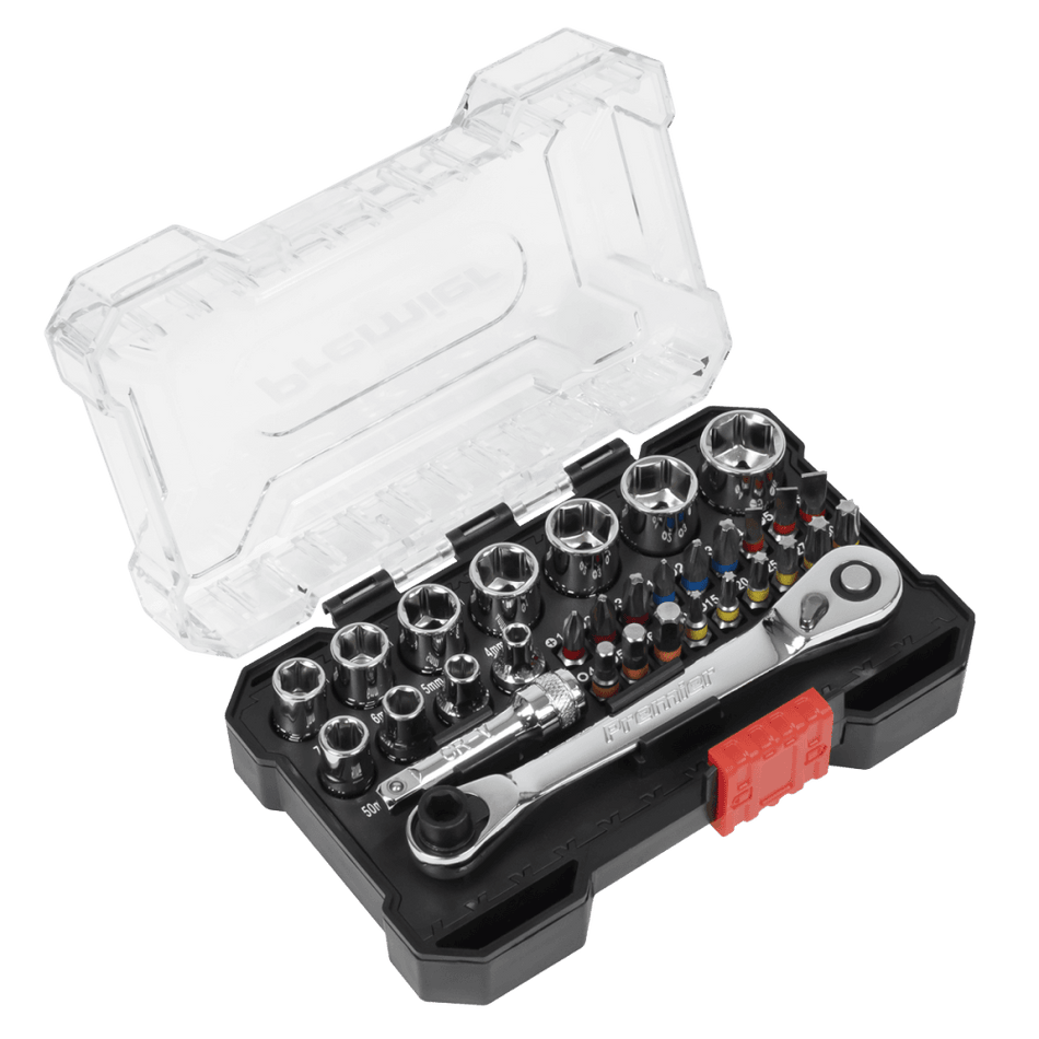 Premier Socket & Colour-Coded Bit Set 1/4"Sq Drive 31pc : Model No- AK2111