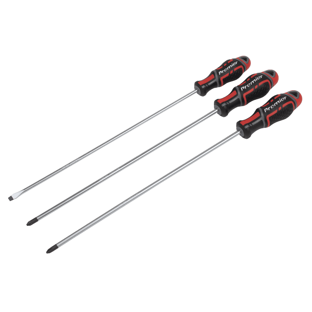 Premier GripMAX Extra-Long Screwdriver Set 3pc Model No- AK4372