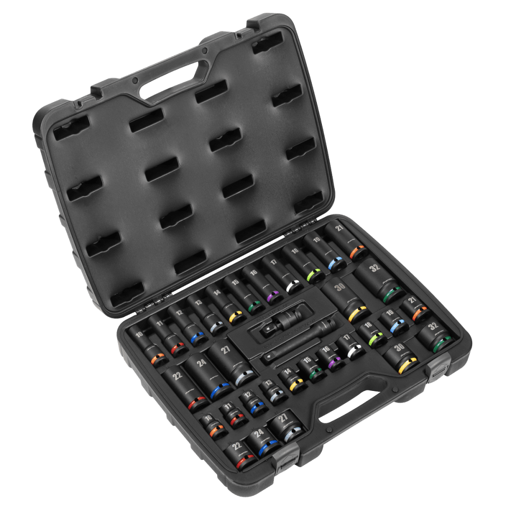 Premier Impact Socket Set 1/2"Sq Drive 34pc : Model No- AK5635M