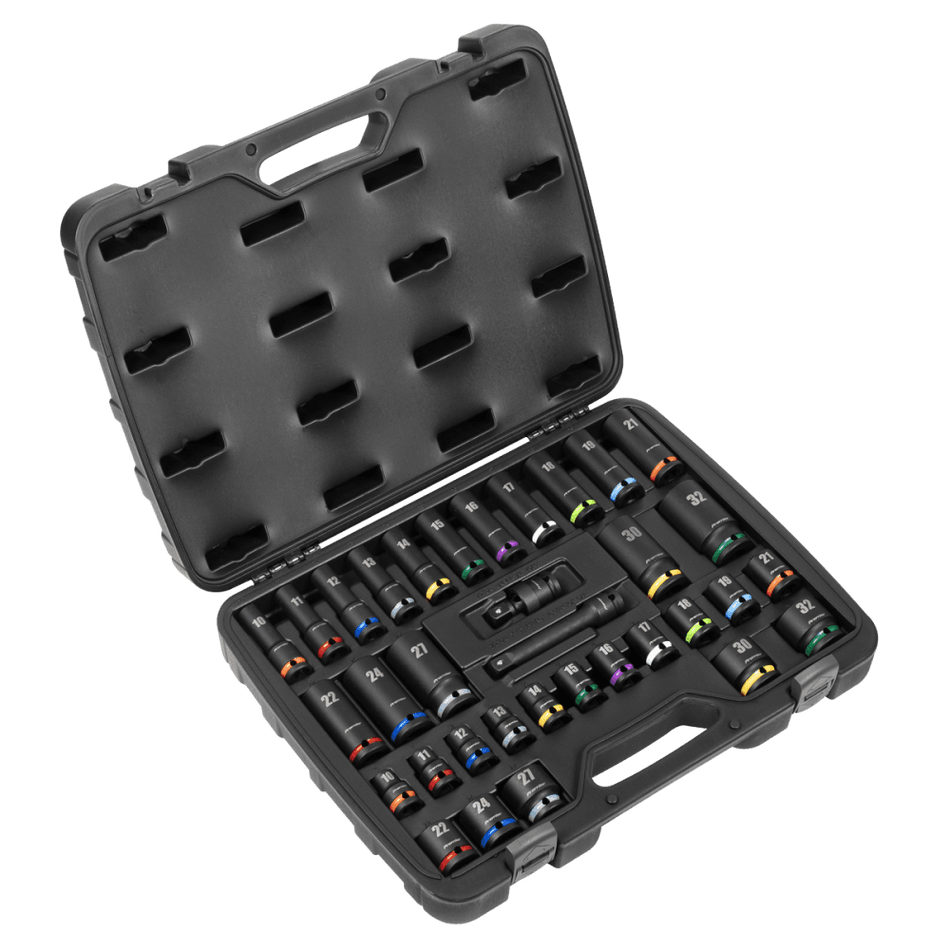 Premier Impact Socket Set 1/2"Sq Drive 34pc : Model No- AK5635M