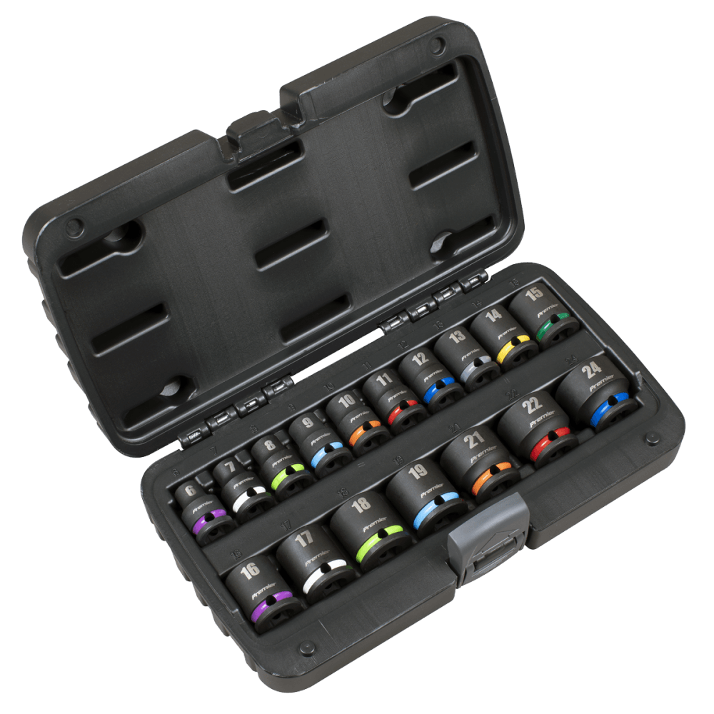 Impact Socket Set 3/8"Sq Drive 17pc Model No- AK68218