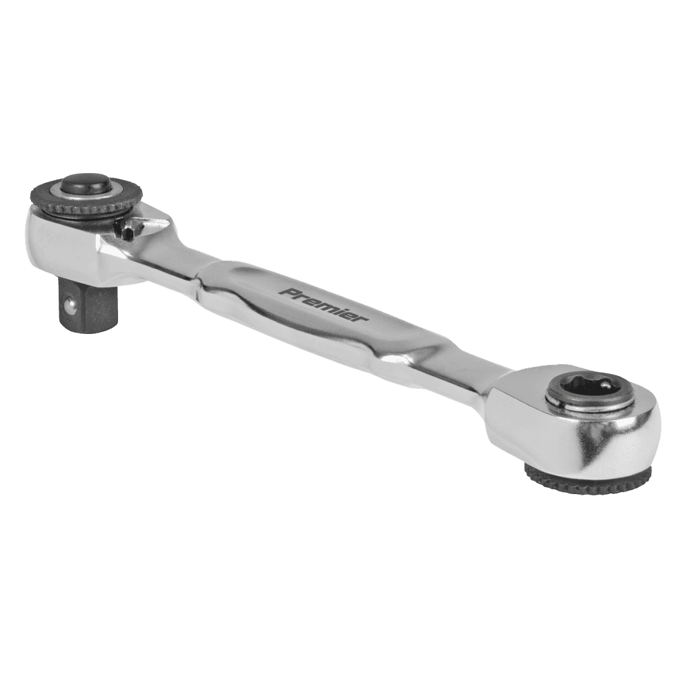 Micro Ratchet Bit Driver & Wrench 1/4"Sq & 1/4"Hex Drive Model No- AK6972