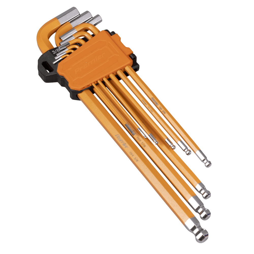 Premier Imperial Extra-Long Ball-End Hex Key Set 9pc Model No- AK7175