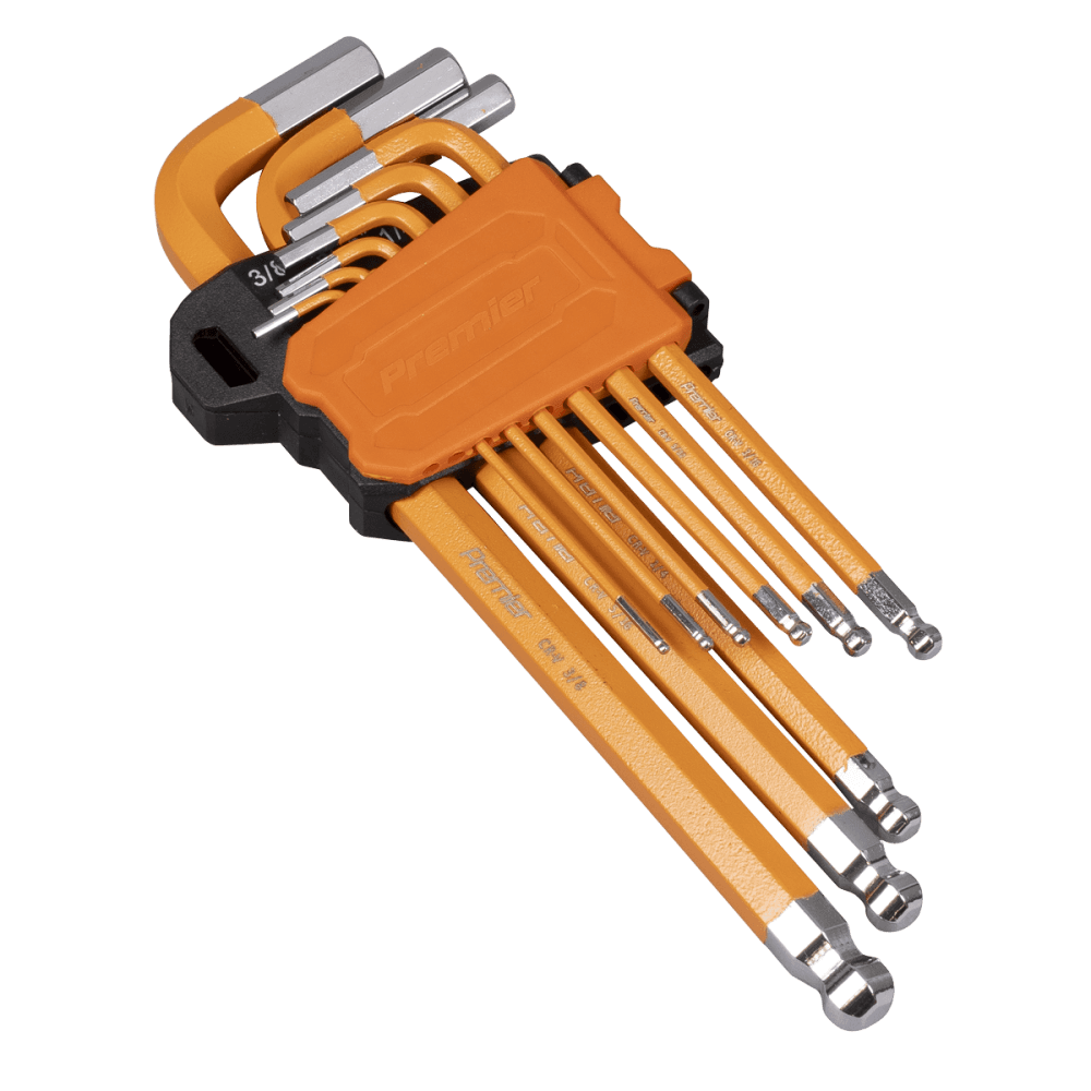 Premier Imperial Long Hex Key Set Ball-End 9pc Model No- AK71750