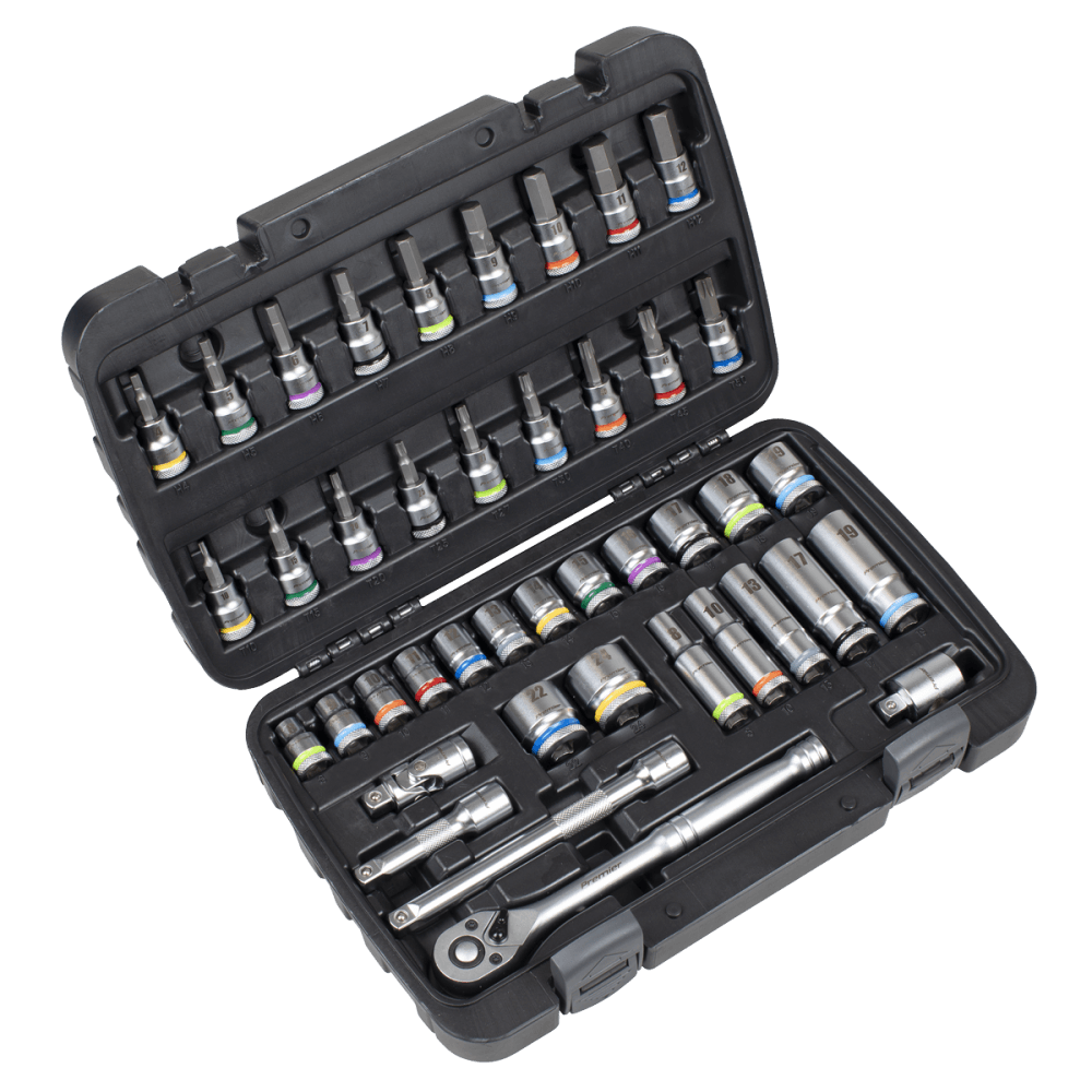 Socket & Socket Bit Set 3/8"Sq Drive 42pc : Model No- AK7915