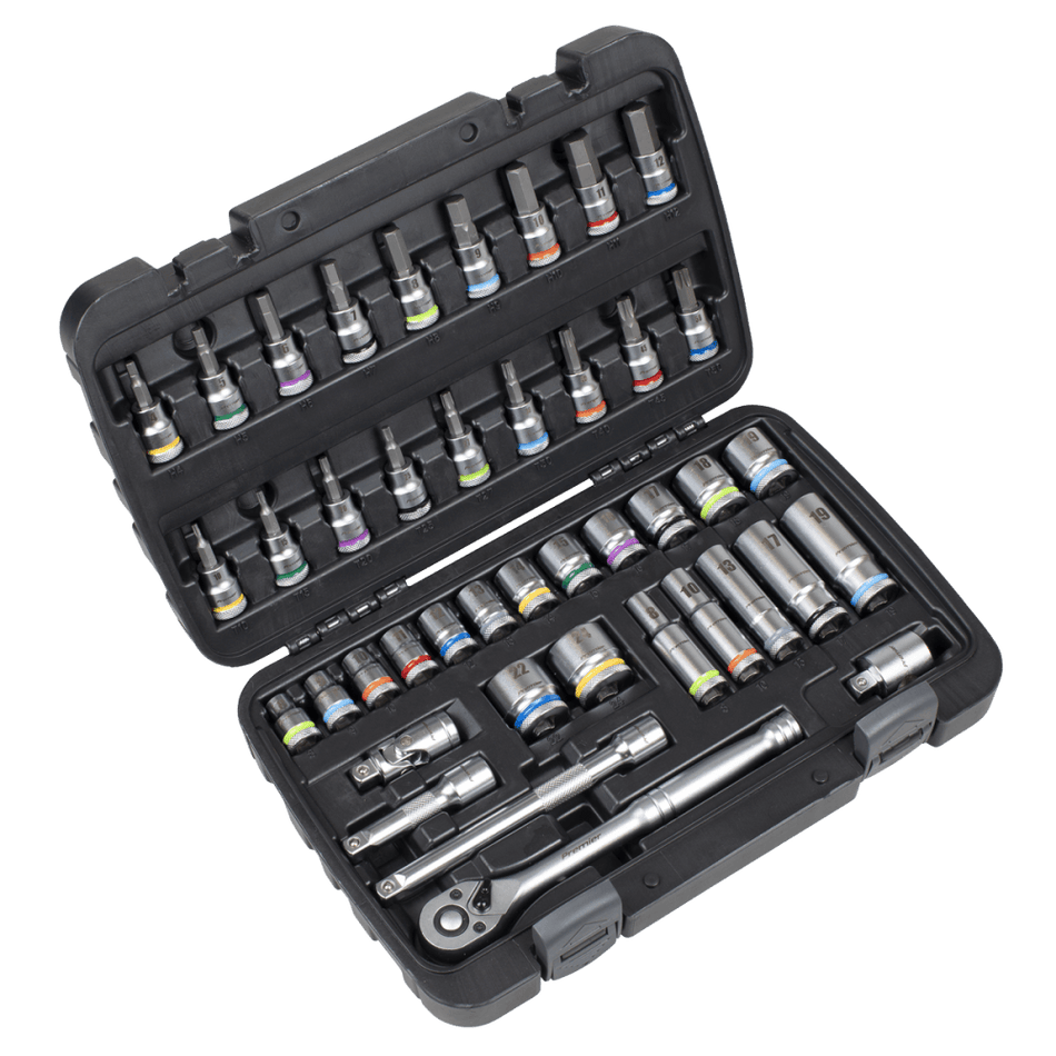 Socket & Socket Bit Set 3/8"Sq Drive 42pc Model No- AK7915