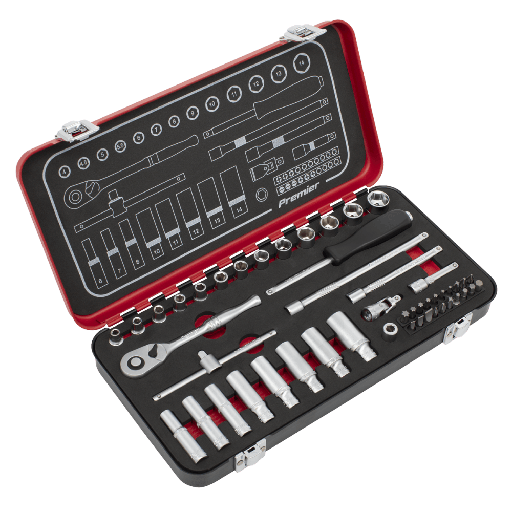 Premier Platinum Socket Set 1/4"Sq Drive 49pc Model No- AK7920