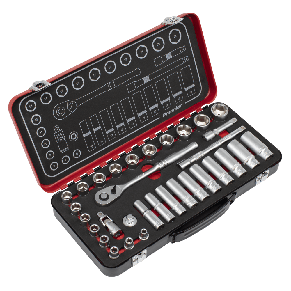 Premier Platinum Socket Set 3/8"Sq Drive 32pc : Model No- AK7922