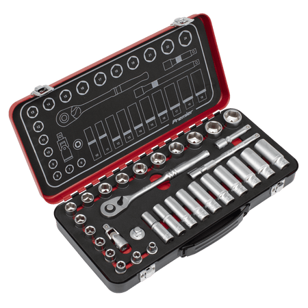 Premier Platinum Socket Set 3/8"Sq Drive 32pc : Model No- AK7922