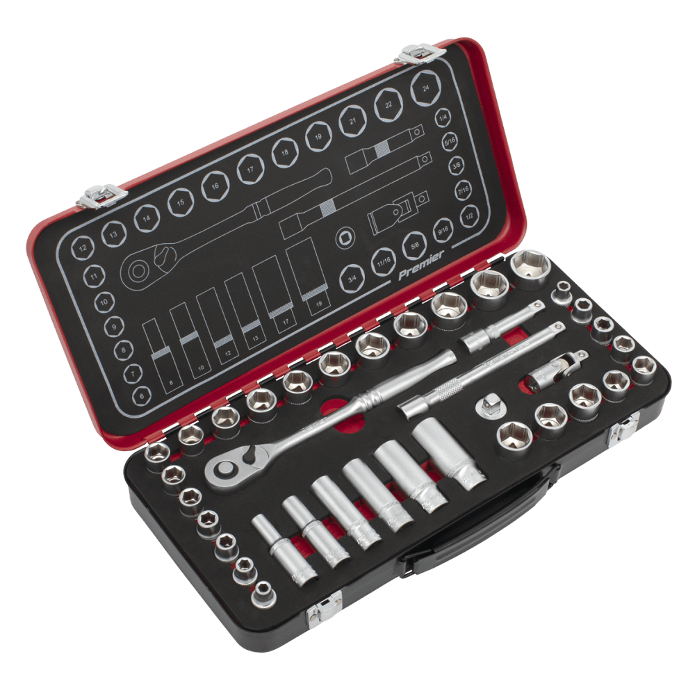 Premier Platinum Metric/Imperial Socket Set 3/8"Sq Drive 37pc : Model No- AK7923