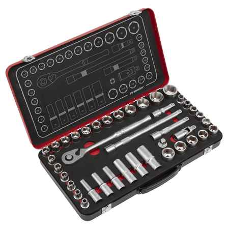 Premier Platinum Metric/Imperial Socket Set 1/2"Sq Drive 40pc : Model No- AK7925