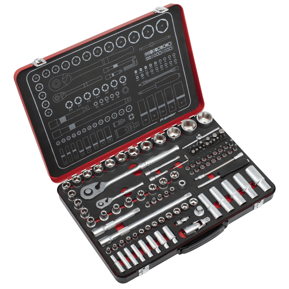 Premier Platinum Socket Set 1/4" & 1/2"Sq Drive 108pc : Model No- AK7926