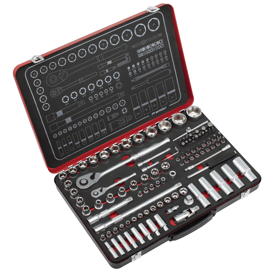 Premier Platinum Socket Set 1/4" & 1/2"Sq Drive 108pc : Model No- AK7926
