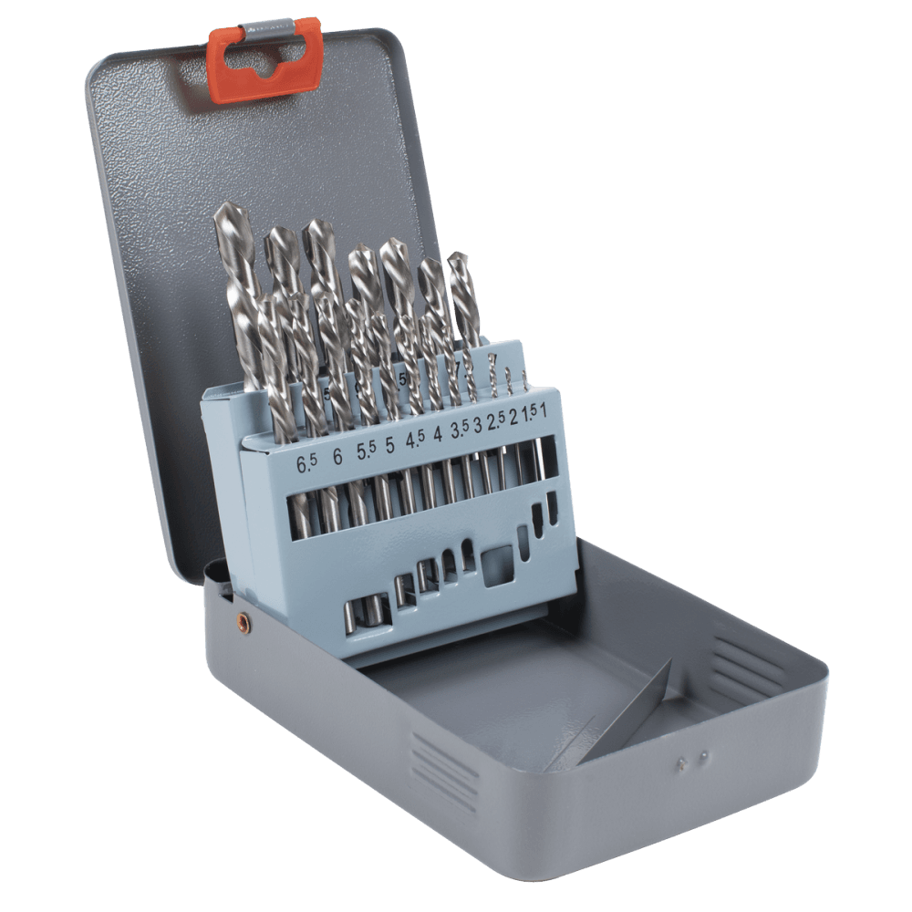 Left-Hand Spiral Drill Bit Set 19pc Model No- AK8190