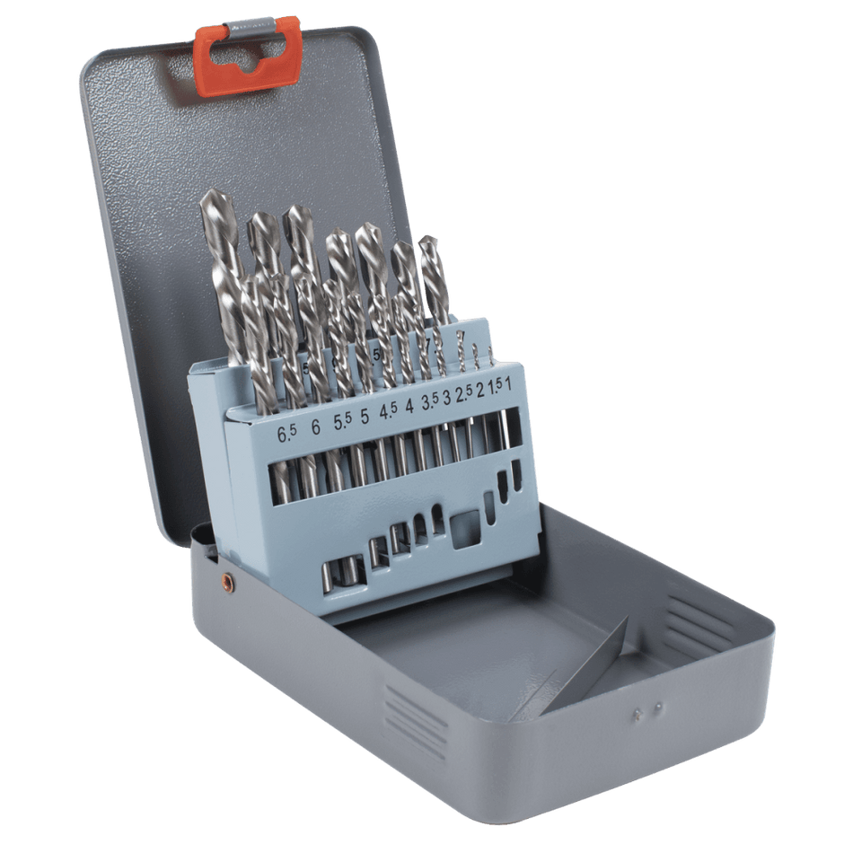 Left-Hand Spiral Drill Bit Set 19pc Model No- AK8190