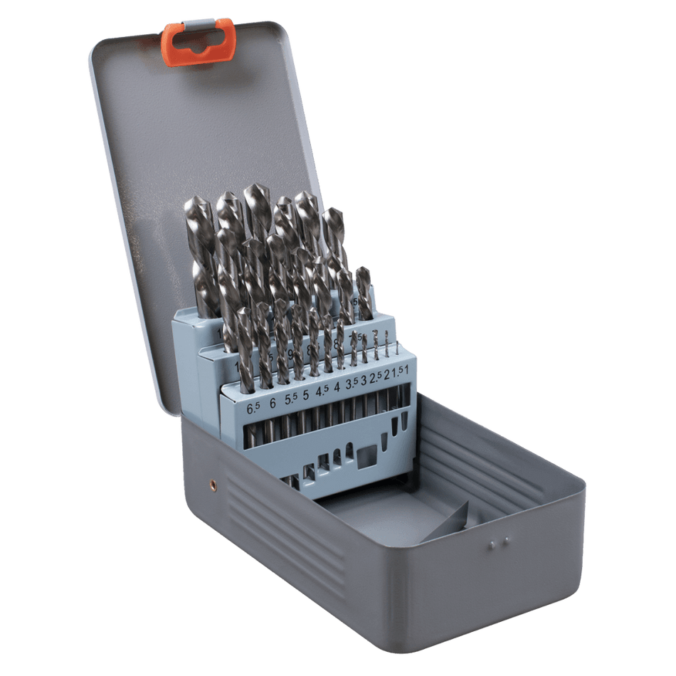 Left-Hand Spiral Drill Bit Set 25pc Model No- AK8191
