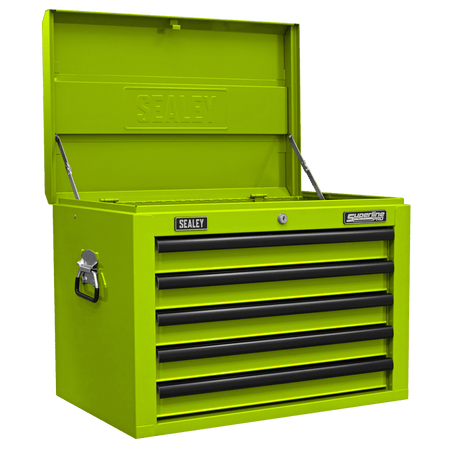 Superline PRO Topchest 5 Drawer - Green/Black Model No- AP26059THV