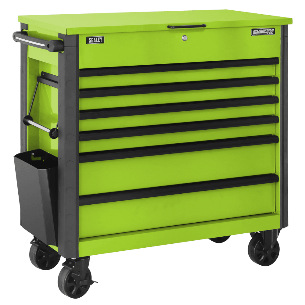Tool Trolley 6 Drawer - Green : Model No- AP366HV