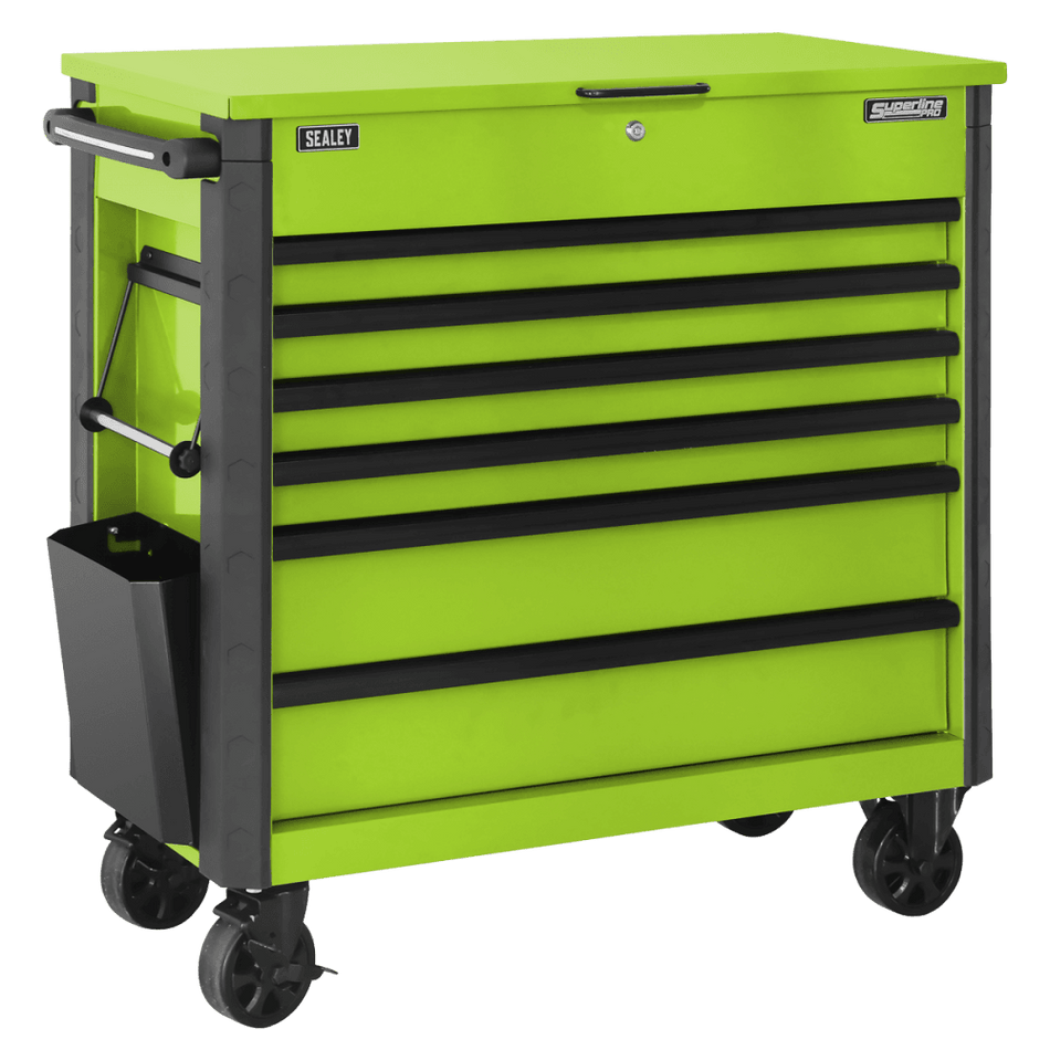 Tool Trolley 6 Drawer - Green Model No- AP366HV