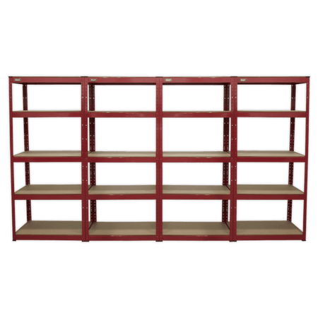 Racking Unit with 5 Shelves 150kg Capacity Per Level - Set of 4 Model No- AP6150COMBO