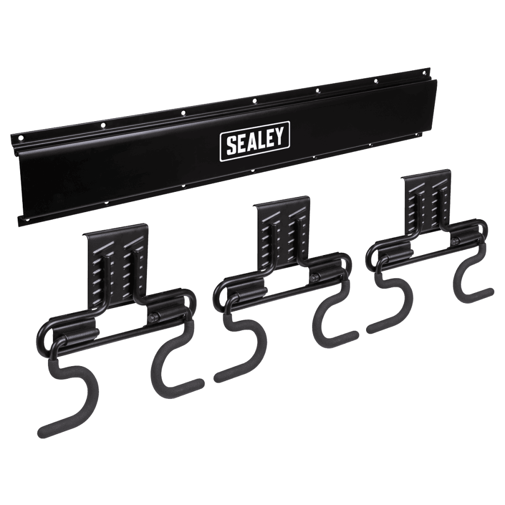Wall Mounting Storage Rail with 6 Hooks Model No- APHKIT4
