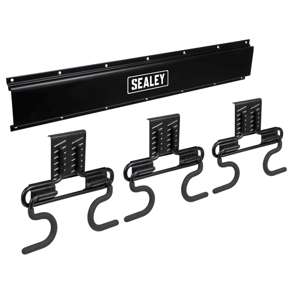 Wall Mounting Storage Rail with 6 Hooks Model No- APHKIT4