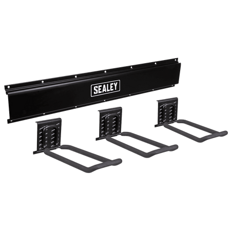 Wall Mounting Storage Rail with 3 Closed End Hooks : Model No- APHKIT7