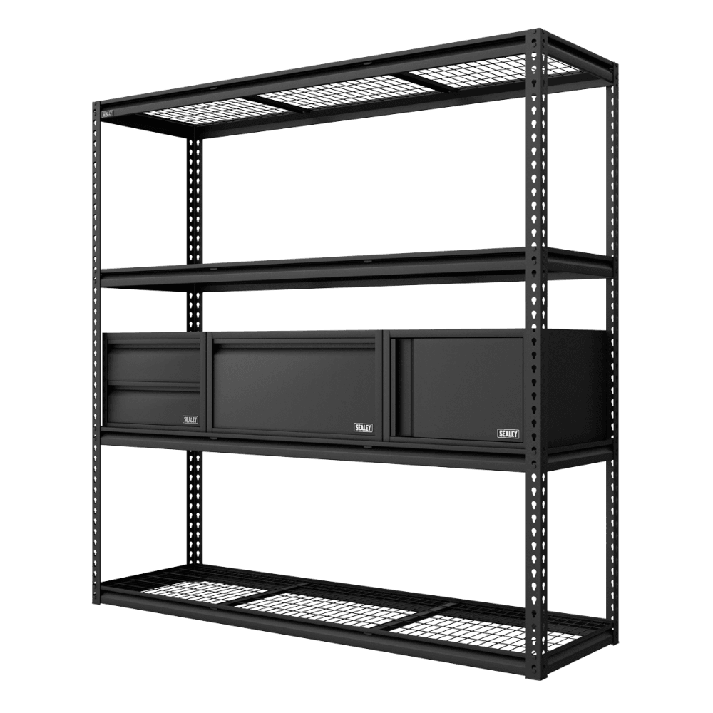 Heavy-Duty Modular Racking Kit with 3 Storage Units Model No- APMRCOMBO1